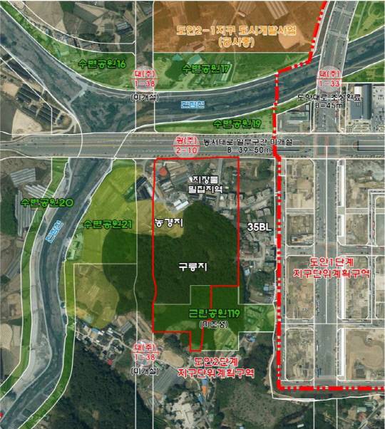 도안 2-9지구 위치도. 대전시 제공
