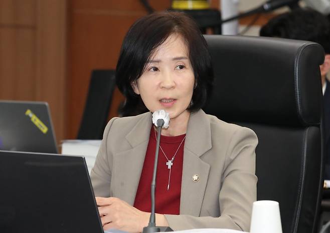 국민의힘 최수진 원내대변인. 뉴스1