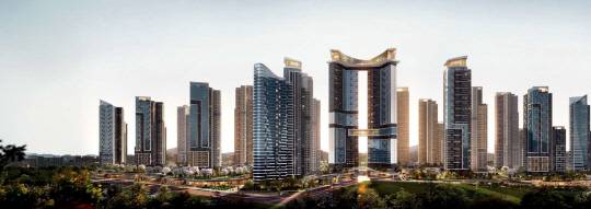 현대건설 컨소시엄이 수주한 경기도 구리시 수택동 재개발정비사업지 투시도. [현대건설 제공]