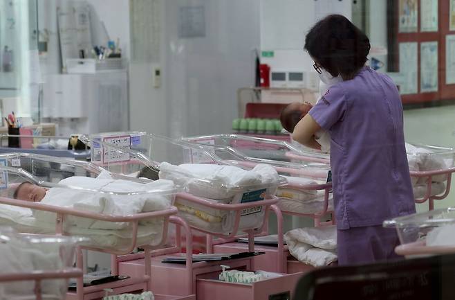 서울의 한 공공 산후조리원 신생아실 모습/사진=한국경제신문