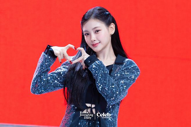 Baby DONT Cry’s Yihyun poses for photos during a showcase for the release of the first single, “F Girl,” at Blue Square in central Seoul on June 23. [DANIELA GONZALEZ PEREZ]