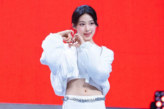Baby DONT Cry’s Beni poses for photos during a showcase for the release of the first single, “F Girl,” at Blue Square in central Seoul on June 23. [DANIELA GONZALEZ PEREZ]