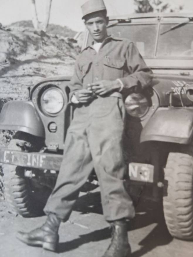 6·25 전쟁 당시 에티오피아 ‘강뉴부대’로 참전한 벨라체우 아메네의 모습.