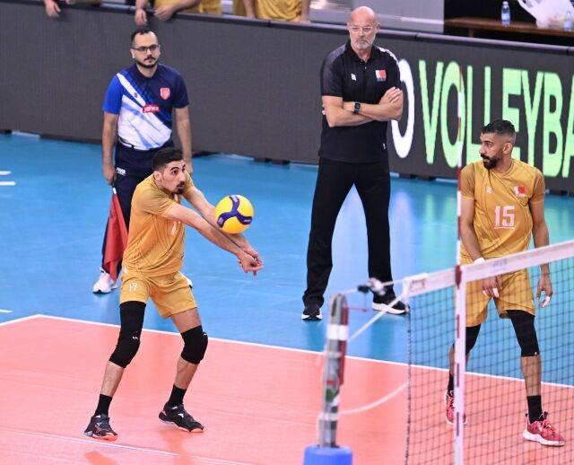 대만과의 8강전에서 리시브에 가담하는 야쿱./AVC