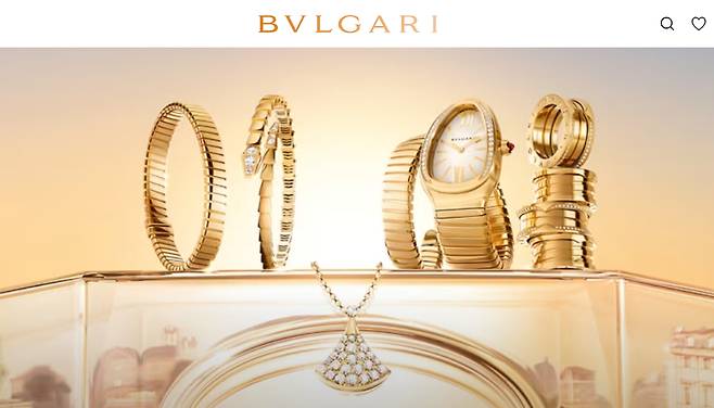 [불가리 홈페이지 캡처]