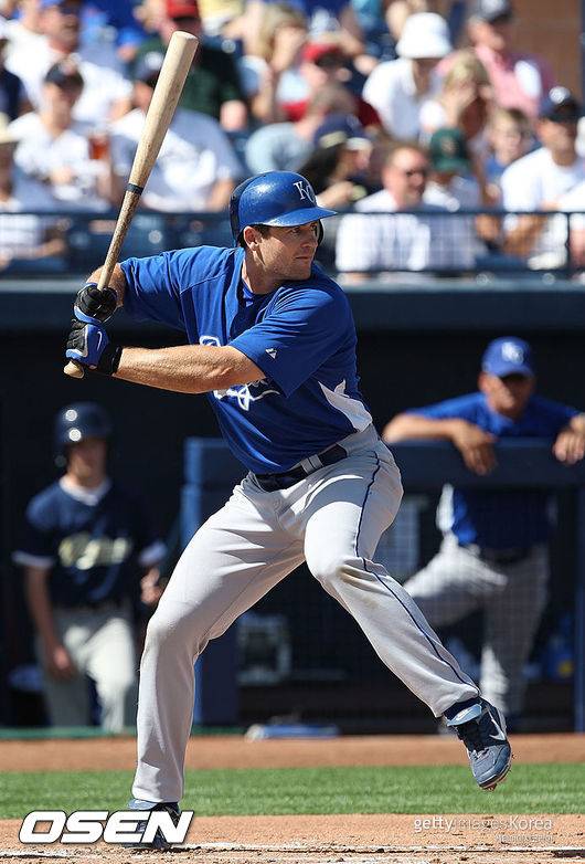 [사진] 2008년 캔자스시티 시절 저스틴 후버. ⓒGettyimages(무단전재 및 재배포 금지)