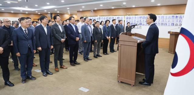 강형석 신임 농림축산식품부 차관 취임식. 사진 제공=농식품부.