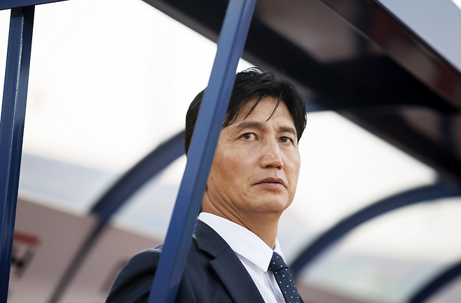 정정용 김천 상무 감독. 프로축구연맹
