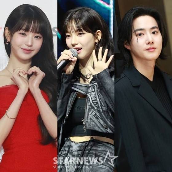 (왼쪽부터) 장원영 카리나 수호 /사진=스타뉴스