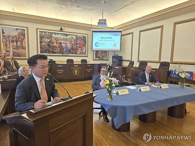 육동한 춘천시장, 미국서 교육도시·국제교류 협약 [연합뉴스 자료사진]