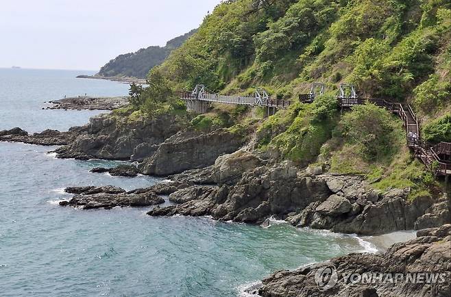부산 남구 이기대 해안산책로 [연합뉴스 자료사진]