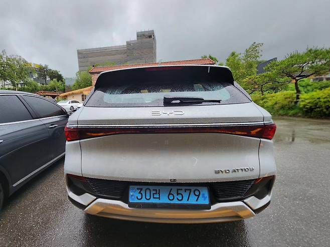 BYD 아토3 후면./사진=도다솔 기자