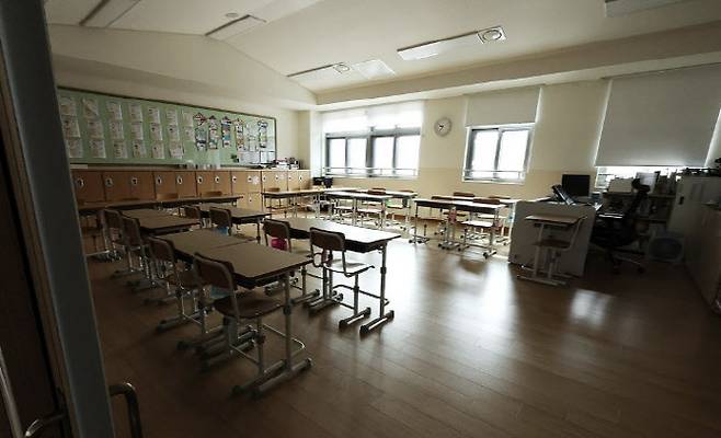 ‘공교육 멈춤의 날’ 세종시 한 초등학교 교실. (사진=연합뉴스)