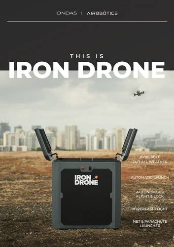 한국상호운용성기술자문(KOREA ITC)의 타격 드론인 'Iron 드론'.