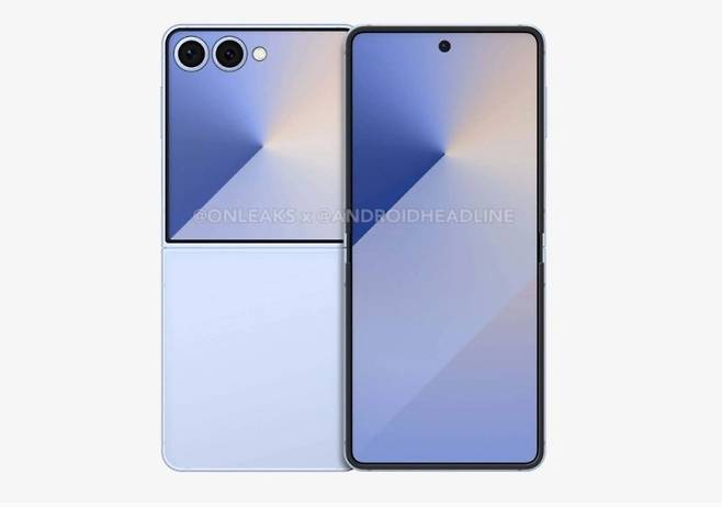갤럭시Z플립7 유출 렌더링. 온리크스·안드로이드 헤드라인 출처. /사진=뉴스1