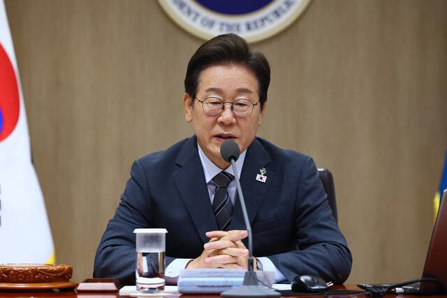 이재명 대통령이 24일 서울 용산 대통령실 청사에서 열린 국무회의에서 발언하고 있다. 대통령실사진기자단