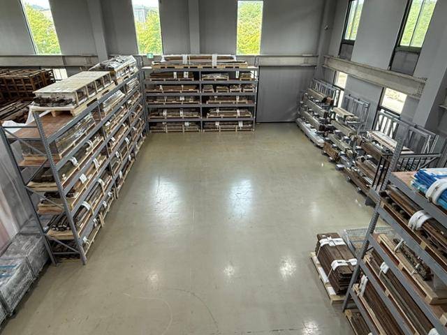 경기 파주시 전통건축수리기술진흥재단 수장고에 보관되어 있는 관월당의 부재. 국가유산청 제공