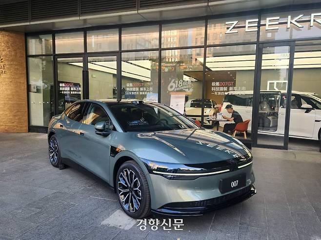 베이징 시내의 한 자동차 매장. 이 기사의 주행거리 0km 중고차와는 직접 관련이 없음. /박은하 기자