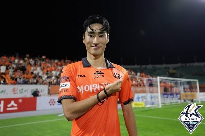 강원 FC 서민우. 사진=한국프로축구연맹