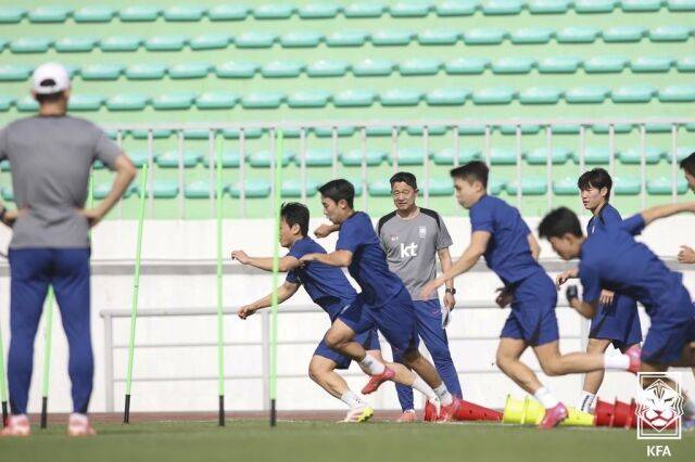 원주에서 진행된 지난 U-22 대표팀 소집훈련 장면./대한축구협회