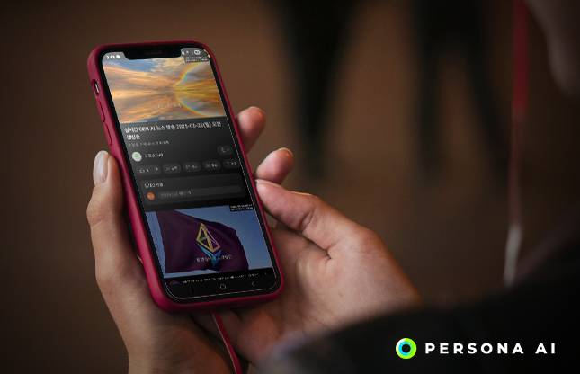 [페르소나AI가 생성형 AI 최장 시간 뉴스 방송 세계 기록을 세우고 있다. /사진제공=페르소나AI]