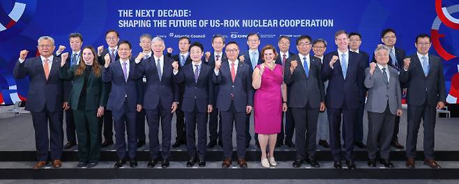 한수원이 23일 한미 원자력 협정 개정 10주년을 맞아 한-미 민간 원자력 협력 콘퍼런스에 참여했다. 한수원 제공
