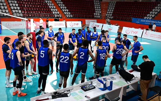 프로배구 남자부 외국인 선수 트라이아웃 모습. 한국배구연맹