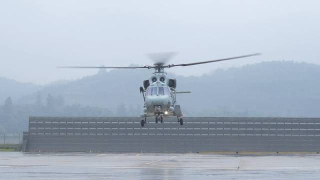 ▲헬기 시제기 초도비행하고 있다. ⓒKAI