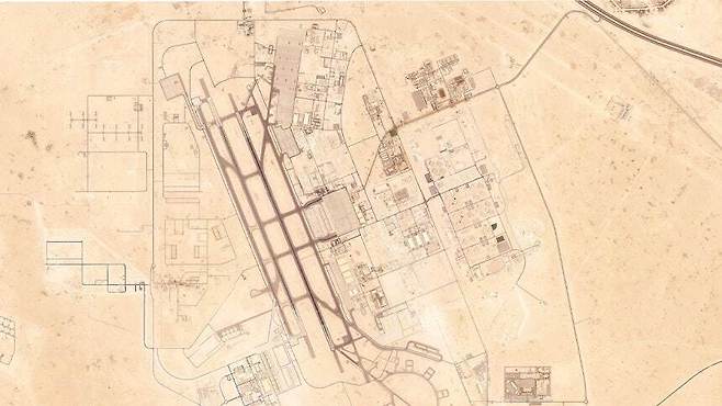카타르 미군기지 위성사진. AP연합뉴스