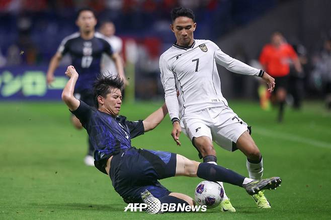 지난해 일본 A대표팀에 발탁돼 A매치 4경기를 치른 다카이 고타(오른쪽). /AFPBBNews=뉴스1