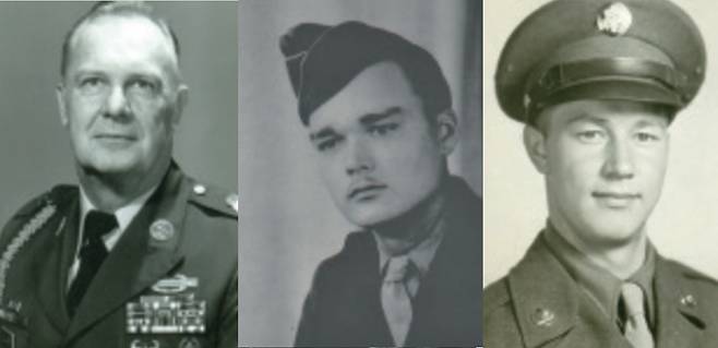 왼쪽부터 지구르드스 리엘류리스, 파울리스 베르진스, 에드빈스 우피티스.(라트비아 전쟁박물관 제공)