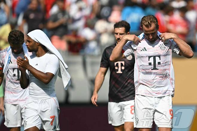 바이에른 뮌헨이 25일(한국시간) 열린 2025 FIFA 클럽월드컵 조별리그 C조 3차전에서 벤피카에 0-1로 졌다. ⓒ AFP=뉴스1