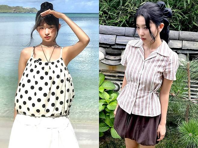 아이브 레이와 레드벨벳 슬기. 사진=SNS 캡처