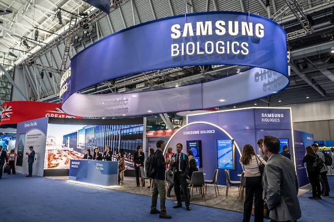삼성바이오로직스의 바이오USA 성과가 주목된다. 사진은 바이오USA 삼성바이오로직스 부스. /사진=삼성바이오로직스