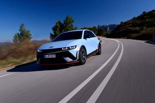 현대자동차의 고성능 전기차 ‘아이오닉 5 N’. 현대차 제공.