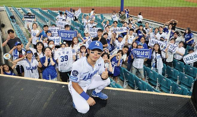 타율 1위 삼성 라이온즈 김성윤. 삼성 라이온즈 제공