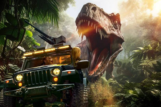 정글리아 오키나와 ‘다이노소어 사파리’. 재팬엔터테인먼트 제공