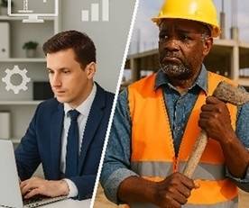 본사와 현장의 기술도입 괴리감을 상징하는 Copilot 이미지