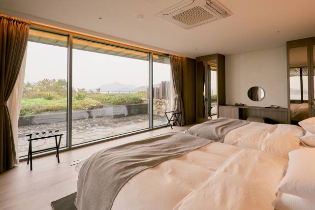 파인비치 호텔 객실.