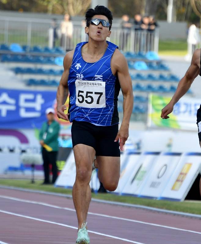 육상 김국영. 사진=뉴시스