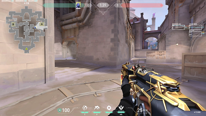 - 미드를 점유한 뒤 A 사이트 양동 작전을 펼치면 A&nbsp; 수비 인원이 싸먹히는 구도다&nbsp;