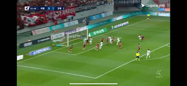 사진캡처=쿠팡플레이 중계화면