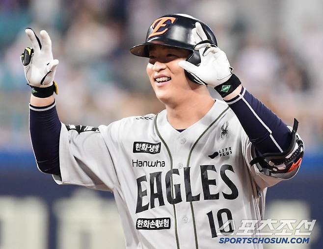 26일 대구 삼성라이온즈파크에서 열린 삼성과 한화의 경기. 8회 1타점 적시타 날린 한화 이진영. 대구=송정헌 기자songs@sportschosun.com/2025.06.26/