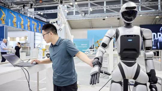 독일 뮌헨에서 24일부터 오는 27일까지 열리는 '오토매티카 2025' 현장 모습. 사진=메쎄 뮌헨 GmbH.