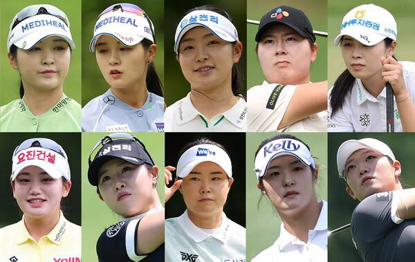 2025년 한국여자프로골프(KLPGA) 투어 맥콜·모나 용평 오픈에 출전할 예정인 이예원, 박현경, 유현조, 홍정민, 이가영, 노승희, 고지우, 임희정, 김민별, 방신실 프로. 사진제공=KLPGA