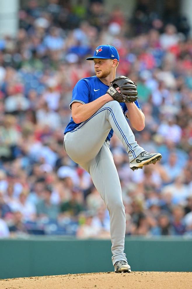 ▲ 25일(한국시간) 미국 오하이오주 클리블랜드 프로그래시브 필드에서 열린 2025 메이저리그 클리블랜드 가디언스와 경기에 선발 등판해 승리 투수가 된 에릭 라우어. ⓒ연합뉴스