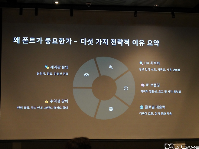 폰트가 게임을 살린다 모리사와코리아 김종혁 대표의 메시지