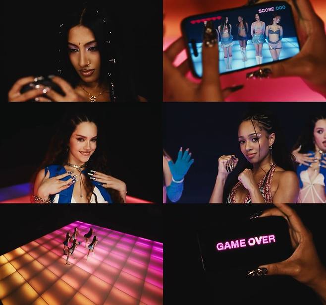 캣츠아이 ‘Gameboy’ 뮤직비디오. 사진 | 하이브 X 게펜 레코드