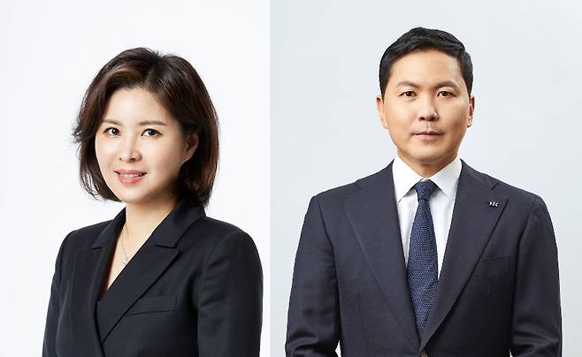 콜마비앤에이치의 윤여원 대표(왼쪽)와 콜마홀딩스 윤상현 부회장