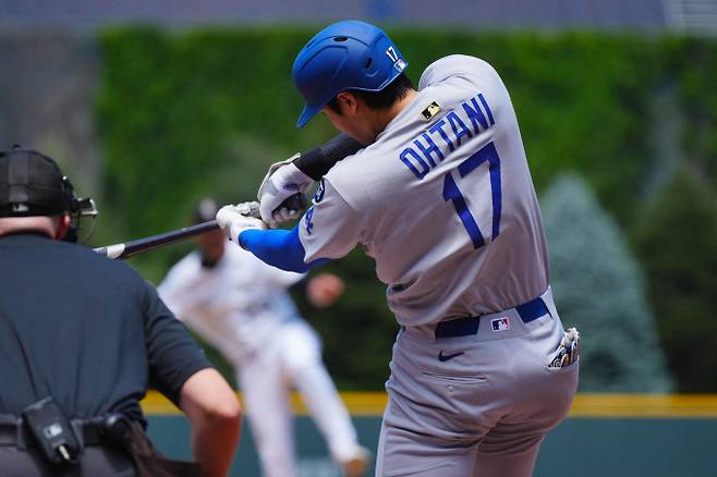 LA다저스가 오타니 쇼헤이와 클레이튼 커쇼의 활약에 힘입어 4연승을 달렸다. 사진은 다저스에서 활약 중인 오타니의 모습. /사진=로이터